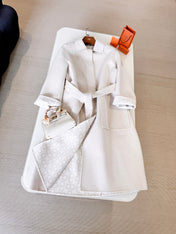 HERMES 25S BELTED CASHMERE PEACOAT 268