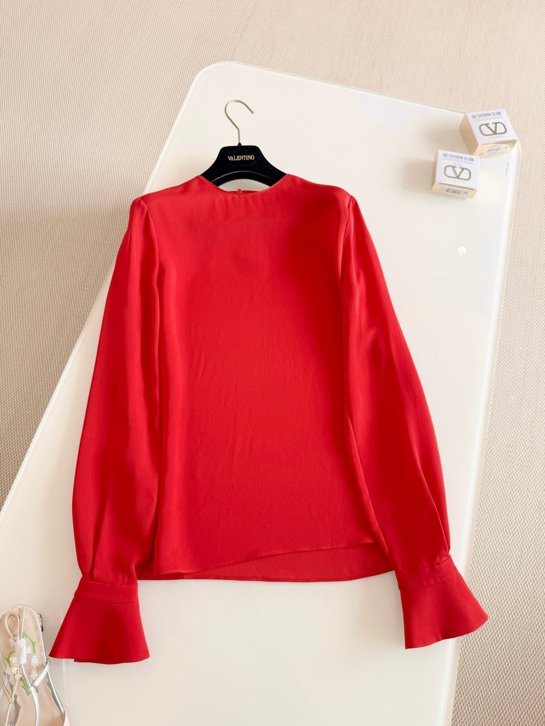 VALENTINO 26S LONG-SLEEVE SILK SHIRT 1229