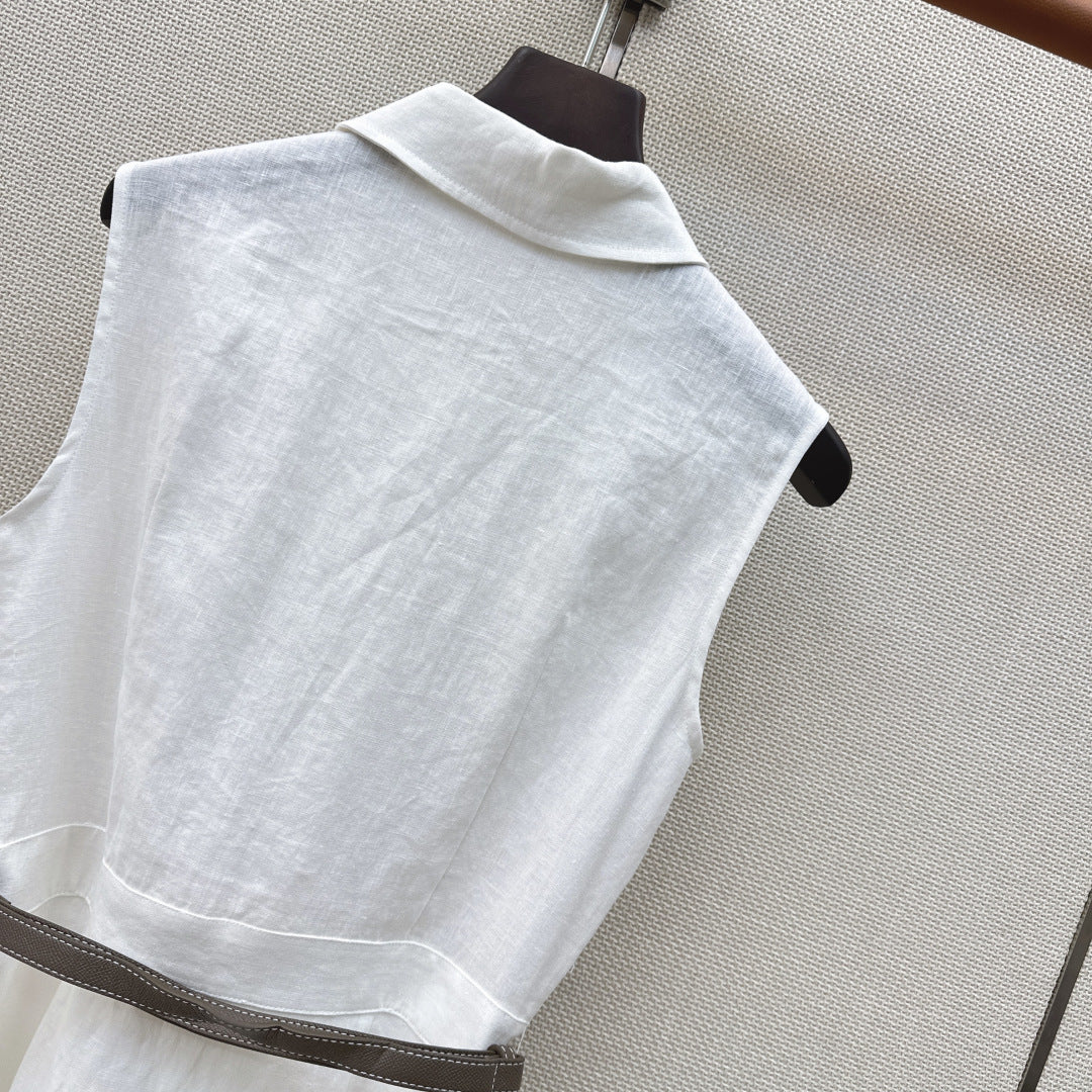 HERMES 26S SLEEVELESS DRESS 767