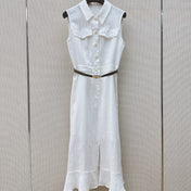 HERMES 26S SLEEVELESS DRESS 767
