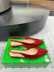 BOTTEGA VENETA 26S SLINGBACK FLATS IN RED CALFSKIN