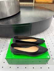 BOTTEGA VENETA 26S BALLET FLATS IN BLACK CALFSKIN