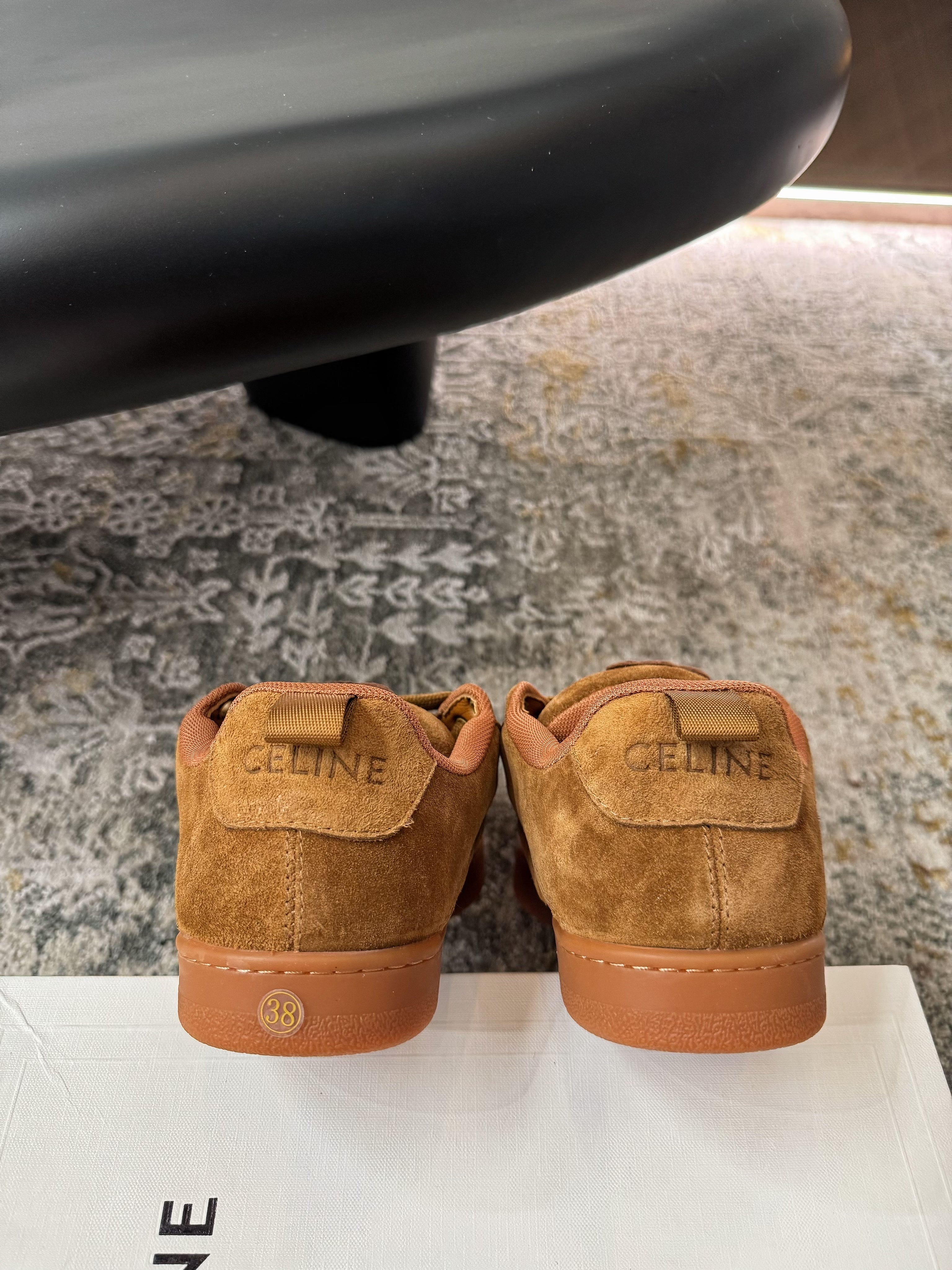 CELINE 26S SNEAKER IN BROWN SUEDE