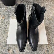 CELINE 26S ANKLE BOOTS 55 MM IN BLACK CALFSKIN