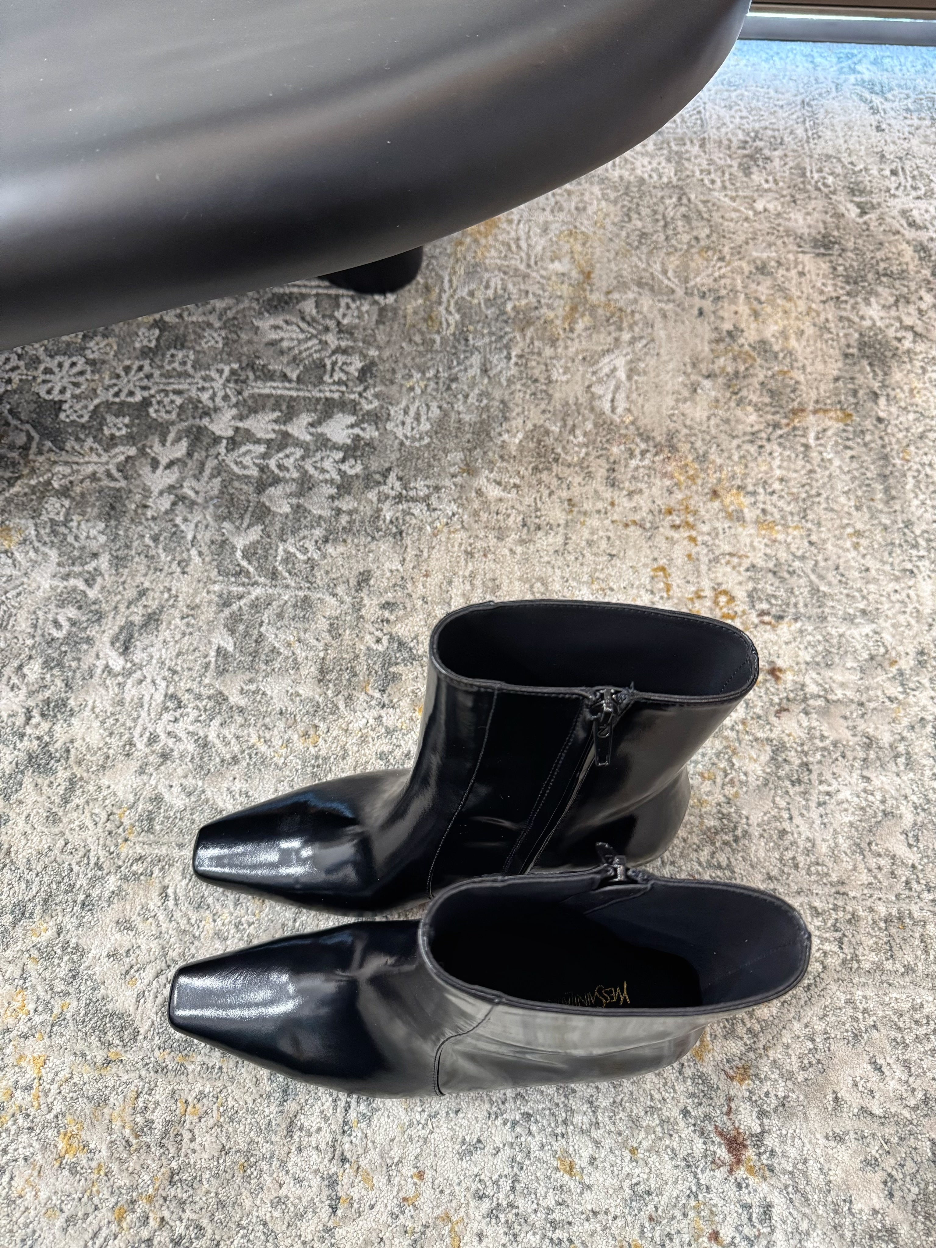 YSL 26S ANKLE BOOTS 70 MM IN BLACK SHINY CALFSKIN
