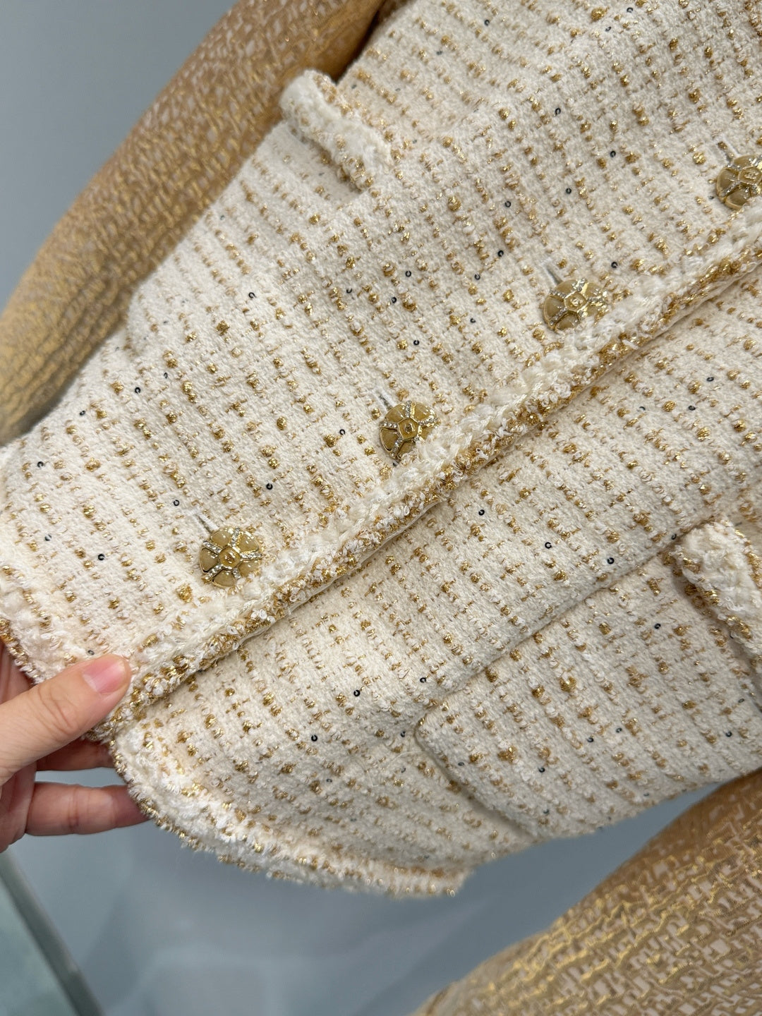 CHANEL 26S TWEED WOOL COAT 893