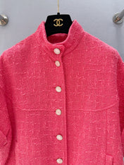 CHANEL 26S SHORT-SLEEVE STAND COLLAR JACKET 889