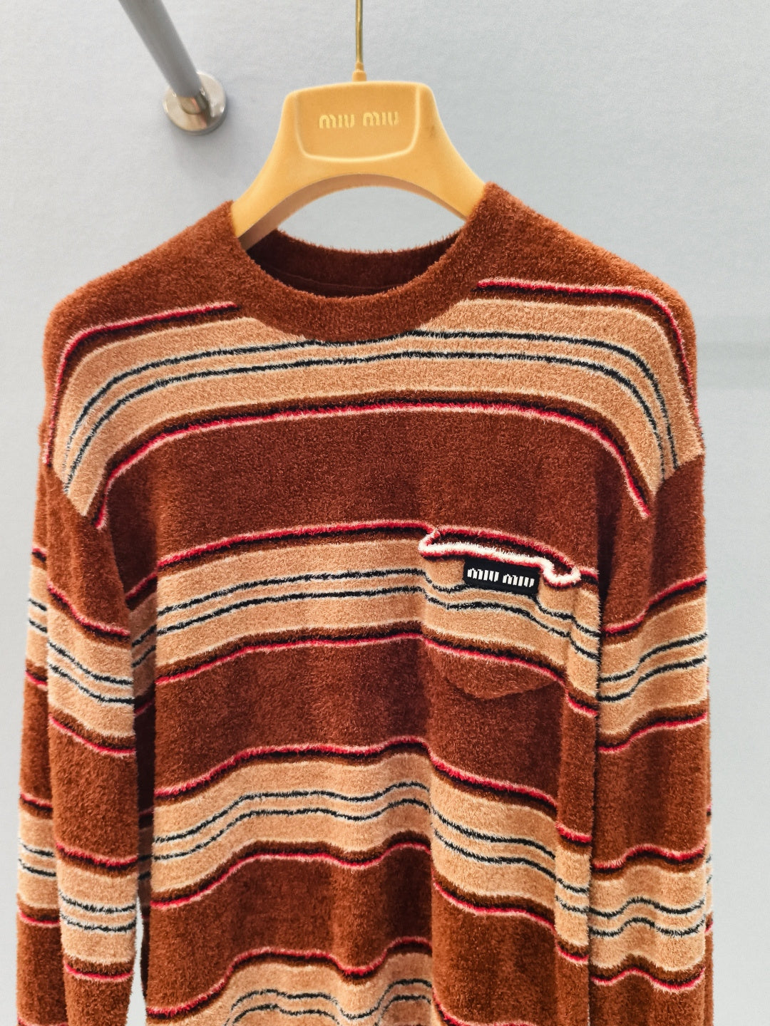 MIUMIU 26S STRIPED PULLOVER SWEATER 880