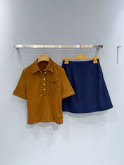 MIUMIU 26S SHORT-SLEEVE POLO T-SHIRT STYLE 1102