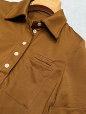 MIUMIU 26S SHORT-SLEEVE POLO T-SHIRT STYLE 1102