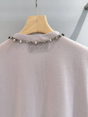 VALENTINO 26S SHORT-SLEEVE KNIT TOP 392