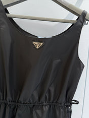 PRADA 26S SLEEVELESS DRAWSTRING DRESS 1182