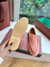 LP LOAFERS 25S IN PEACH PINK CASHMERE