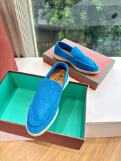LP LOAFERS 25S IN BLUE CASHMERE