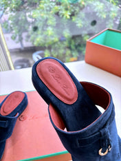 LP THONG SANDALS 25S IN MIDNIGHT BLUE SUEDE