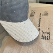 CHANEL 26S CRYSTAL-EMBELLISHED BASEBALL CAP 337799