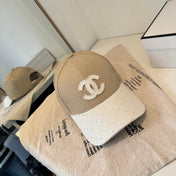 CHANEL 26S CRYSTAL-EMBELLISHED BASEBALL CAP 337802