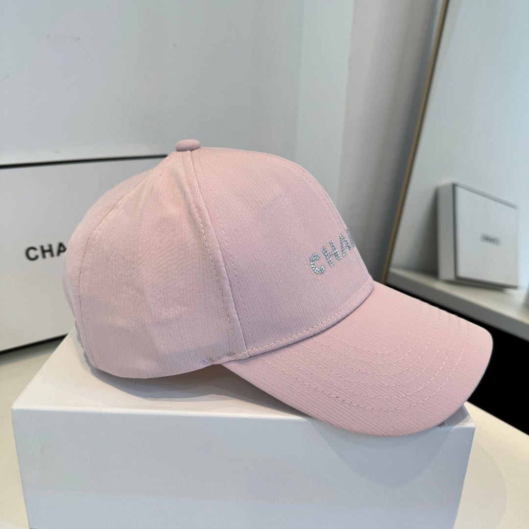 CHANEL 26S BASEBALL CAP WITH CRYSTAL CC LOGO 337988