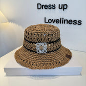 LOEWE 26S RAFFIA BUCKET HAT STYLE 206