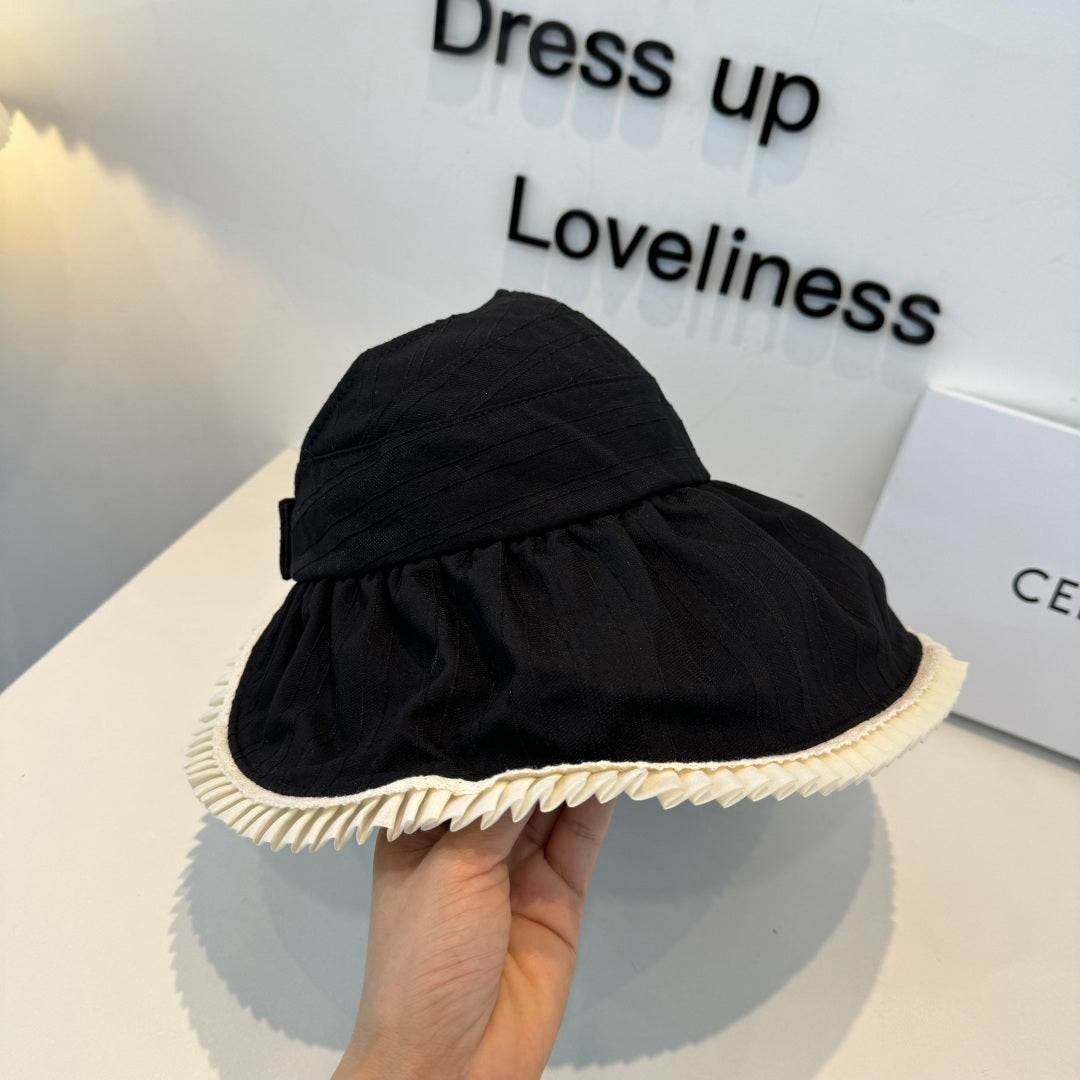 CHANEL 26S WIDE-BRIM OPEN-TOP HAT 337791