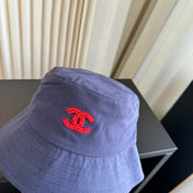 CHANEL 26S EMBROIDERED CC BUCKET HAT 337811