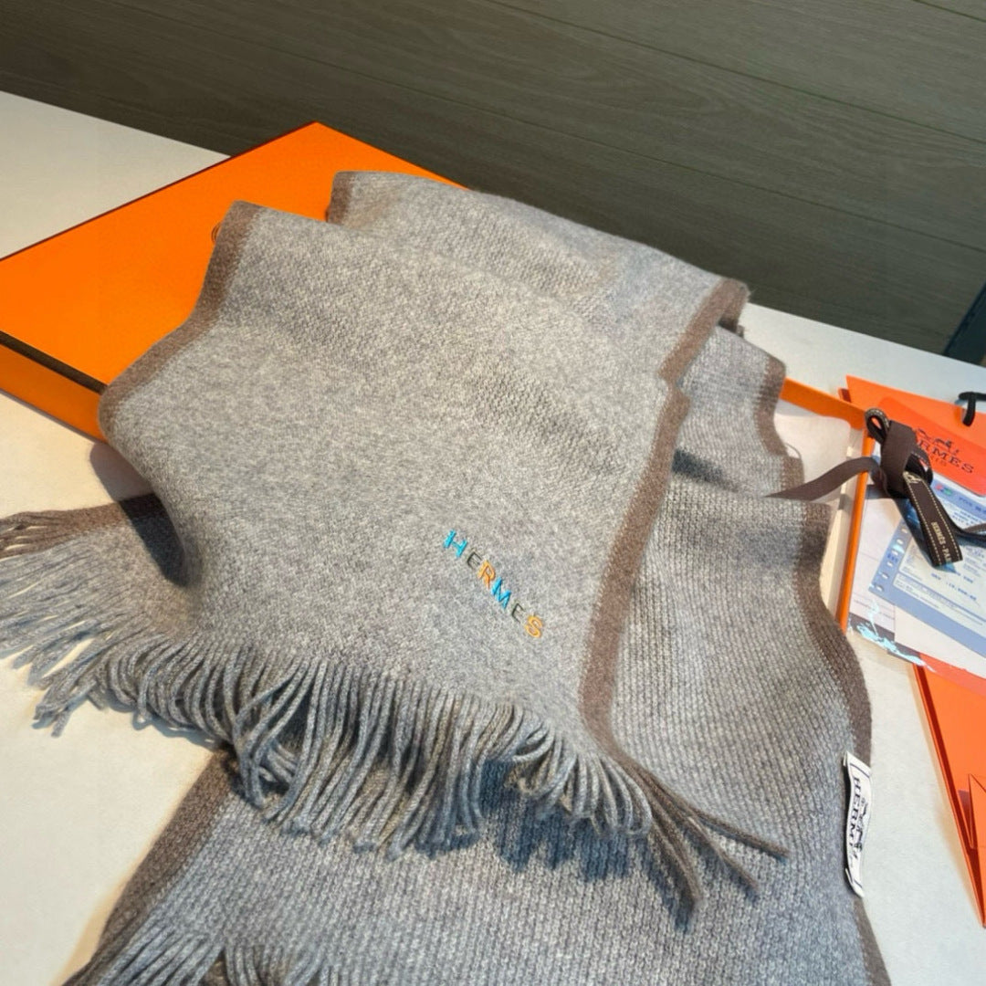 HERMES 25S SCARF 180 IN CASHMERE 989879