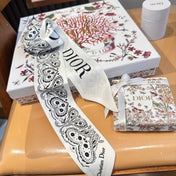 DIOR 26S SCARF 100CM IN SILK 302945