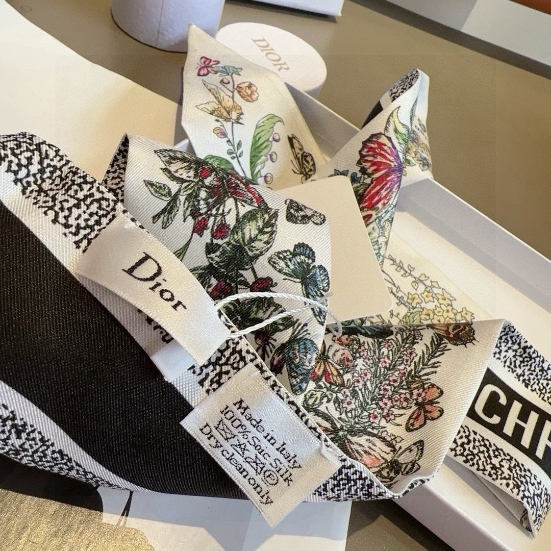 DIOR 26S SCARF 100CM IN SILK 309510