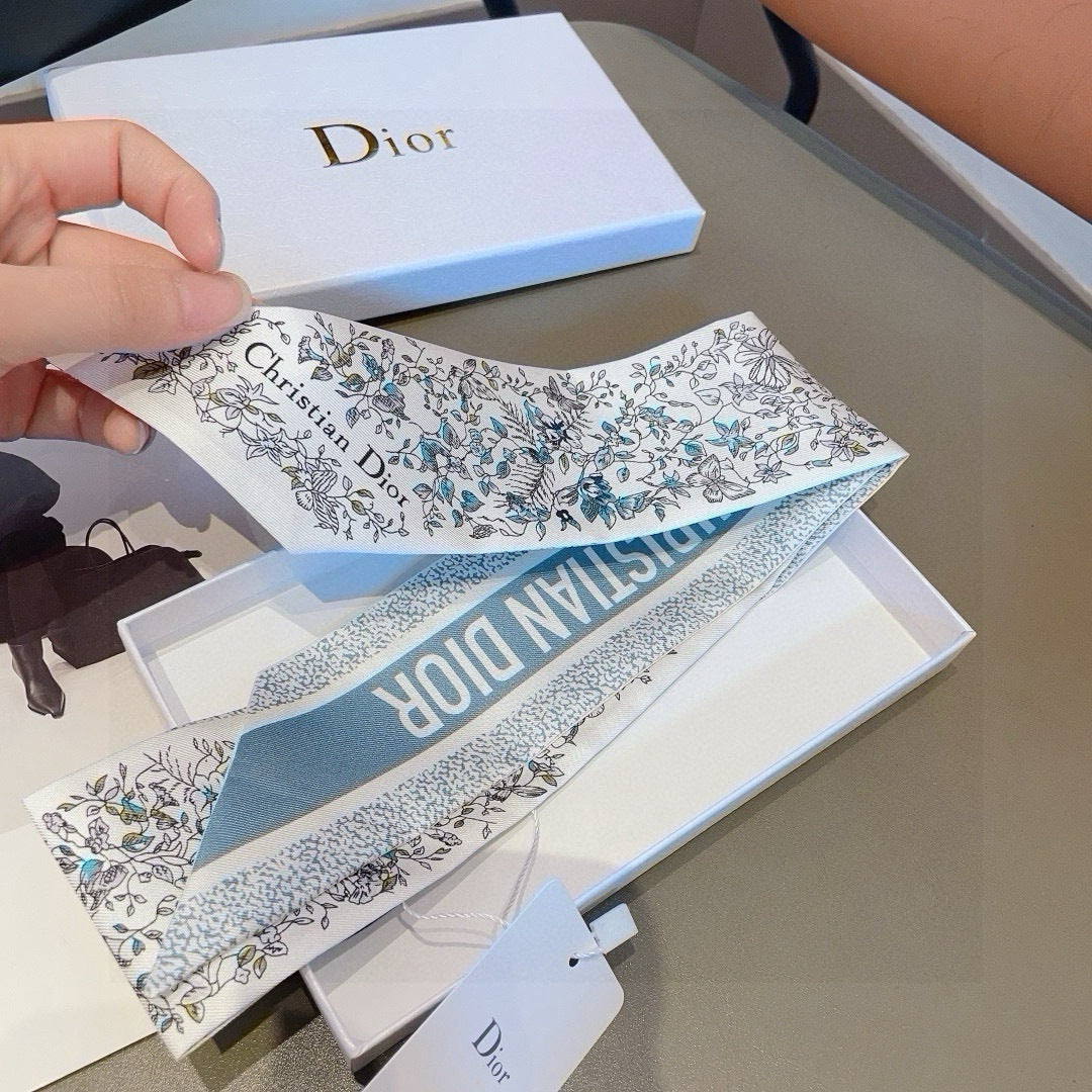 DIOR 26S SCARF 100CM IN SILK 309512
