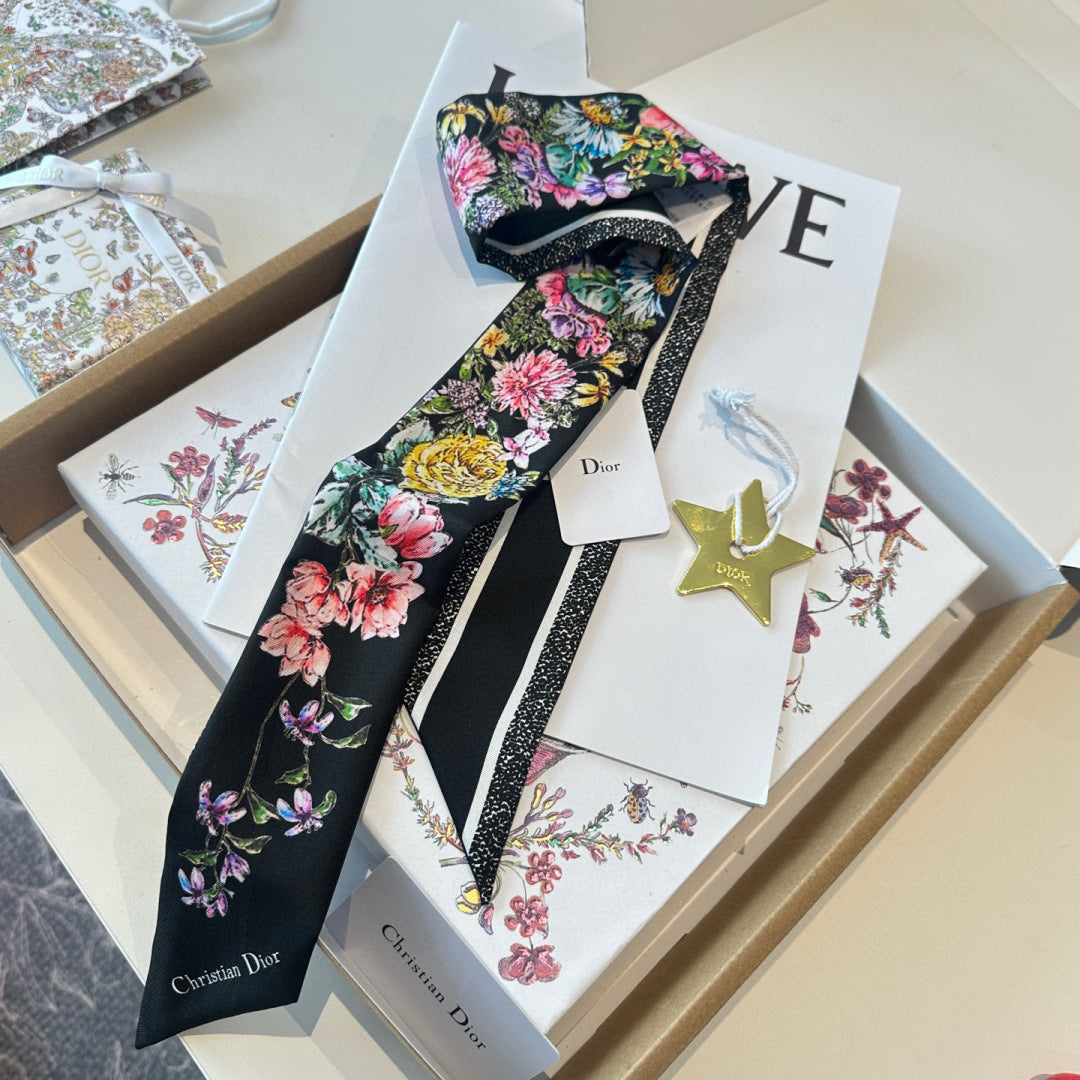 DIOR 26S SCARF 100CM IN SILK 309538