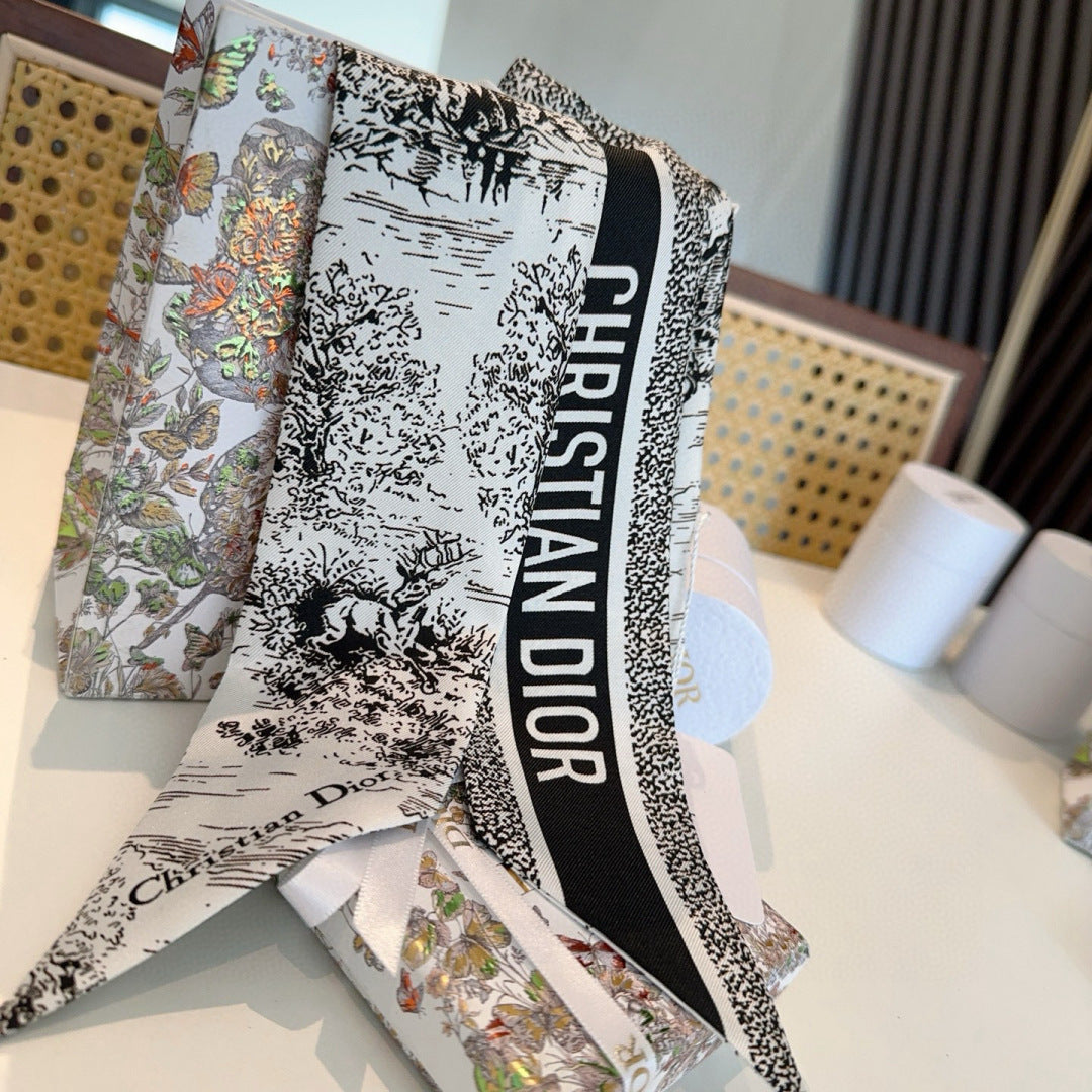 DIOR 26S SCARF 105CM IN SILK 309543