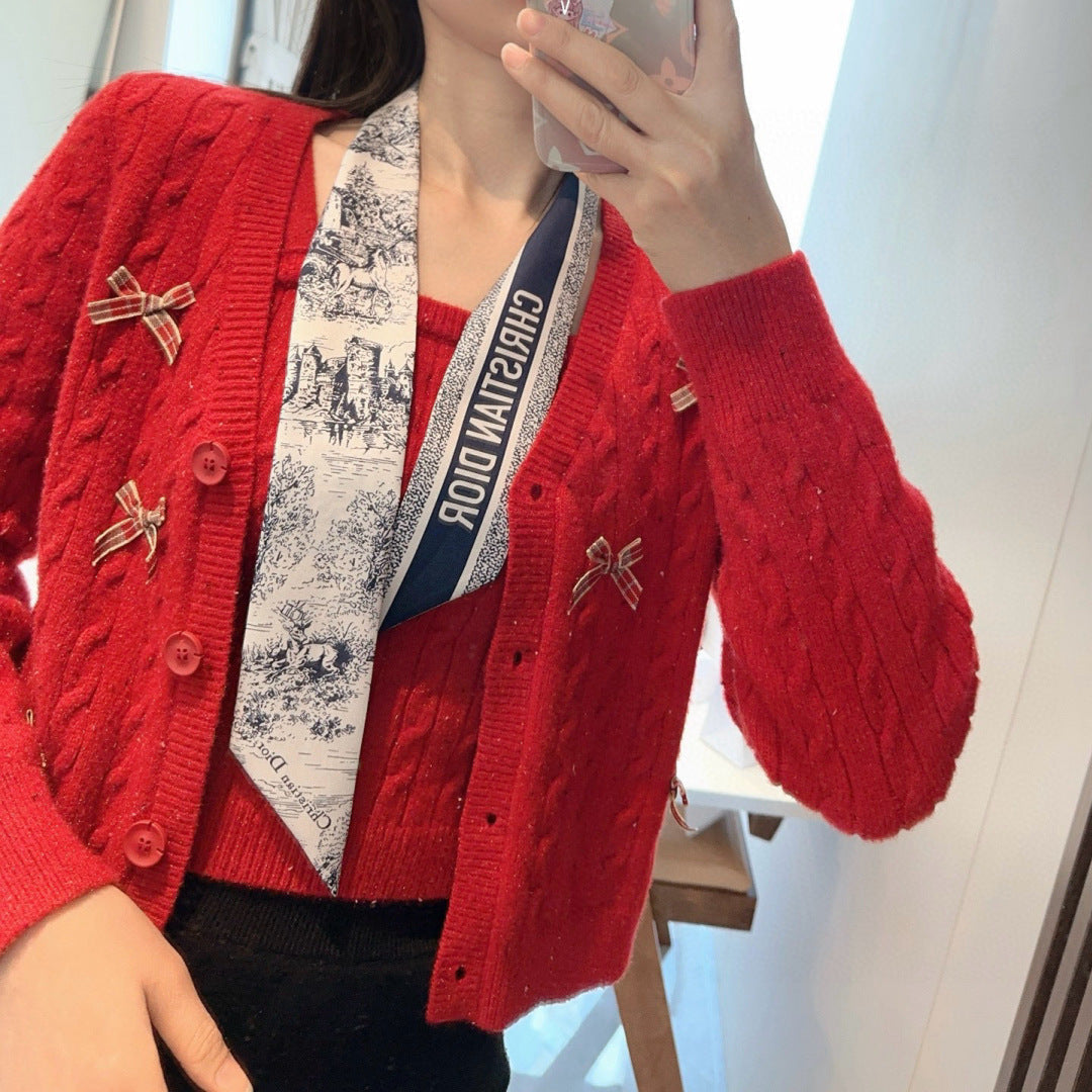 DIOR 26S SCARF 105CM IN SILK 309544