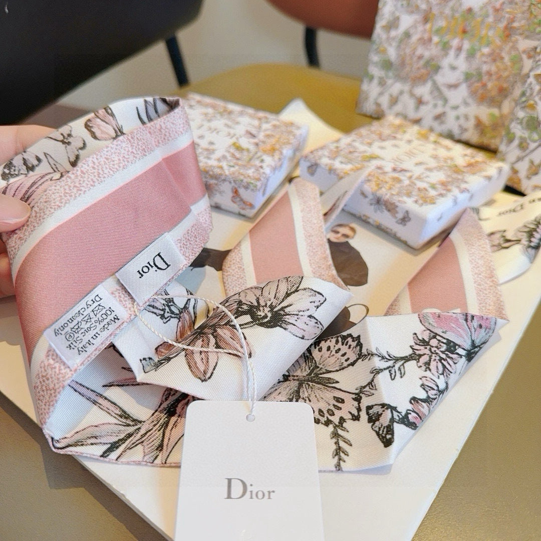 DIOR 26S SCARF 105CM IN SILK 314824