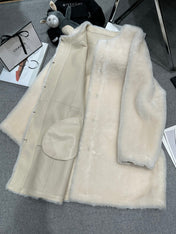 CHANEL 25S SHEEP FUR COAT 506