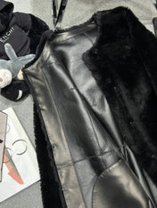 CHANEL 25S SHEEP FUR COAT 505
