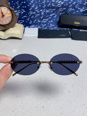 CARTIER 26S OVAL FRAME IN METAL 434044