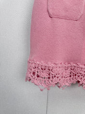 CHANEL 25S KNITTED LACE MIDI SKIRT 414