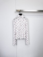 CHANEL 25S PATTERNED TURTLENECK SWEATER 380