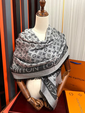 LV 26S SCARF 140 IN CASHMERE AND SILK 315194
