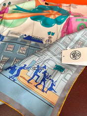 HERMES 26S SCARF 90 IN SILK 496096