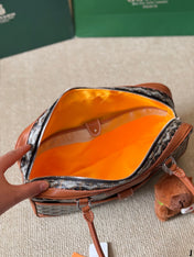 SAINT MARTIN MINI BAG 22 IN BROWN GOYARDINE CANVAS AND CALFSKIN