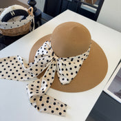 MIUMIU WIDE-BRIM BUCKET HAT WITH BOW STYLE 55