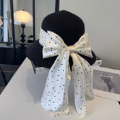 MIUMIU WIDE-BRIM BUCKET HAT WITH BOW STYLE 46
