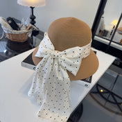 MIUMIU WIDE-BRIM BUCKET HAT WITH BOW STYLE 44