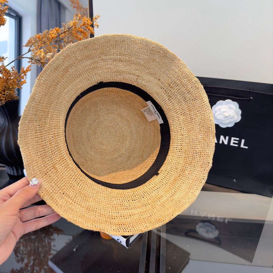 CHANEL 26S RAFFIA BUCKET HAT 335861