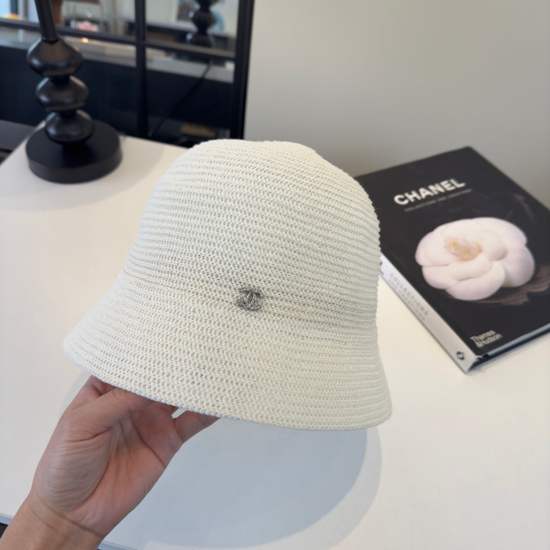 CHANEL 26S STRAW CLOCHE HAT 335917