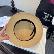 CHANEL 26S RAFFIA BUCKET HAT 338042