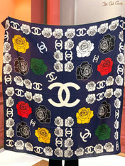 CHANEL 25S SCARF 140 CM IN CASHMERE AND SILK 943338