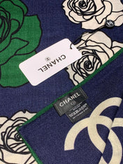CHANEL 25S SCARF 140 CM IN CASHMERE AND SILK 943338