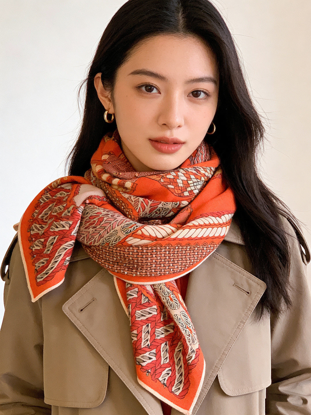 HERMES 25S SCARF 140 IN SILK 989535